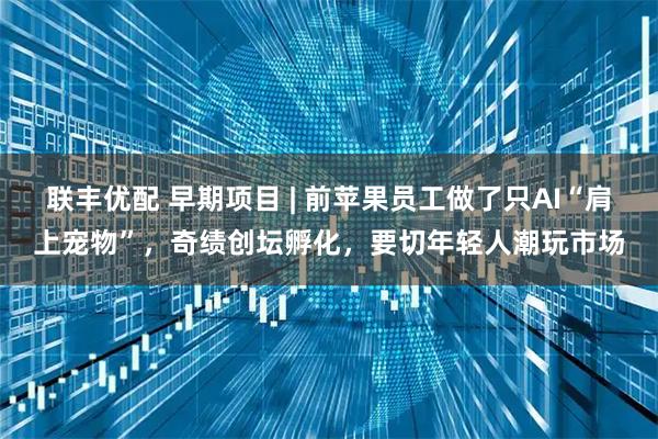 联丰优配 早期项目 | 前苹果员工做了只AI“肩上宠物”,奇绩创坛孵化,要切年轻人潮玩市场
